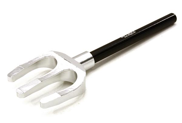 C26850BLACK 1/10 Model Scale 3 Teeth Digging Fork for Off-Road Crawler - Image 1