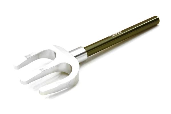 C26850GUN 1/10 Model Scale 3 Teeth Digging Fork for Off-Road Crawler - Image 1