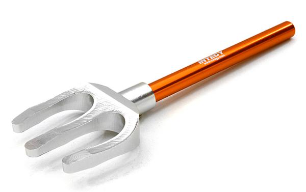 C26850ORANGE 1/10 Model Scale 3 Teeth Digging Fork for Off-Road Crawler - Image 1