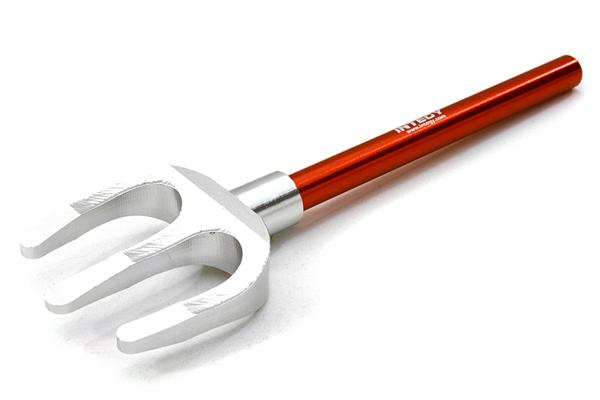 C26850RED 1/10 Model Scale 3 Teeth Digging Fork for Off-Road Crawler - Image 1