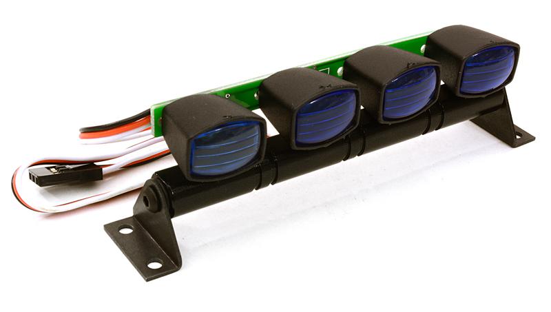 C26914BLUE Realistic Roof Top SMD LED Light Bar 108x20x30mm for 1/10 Scale Crawler - Image 1