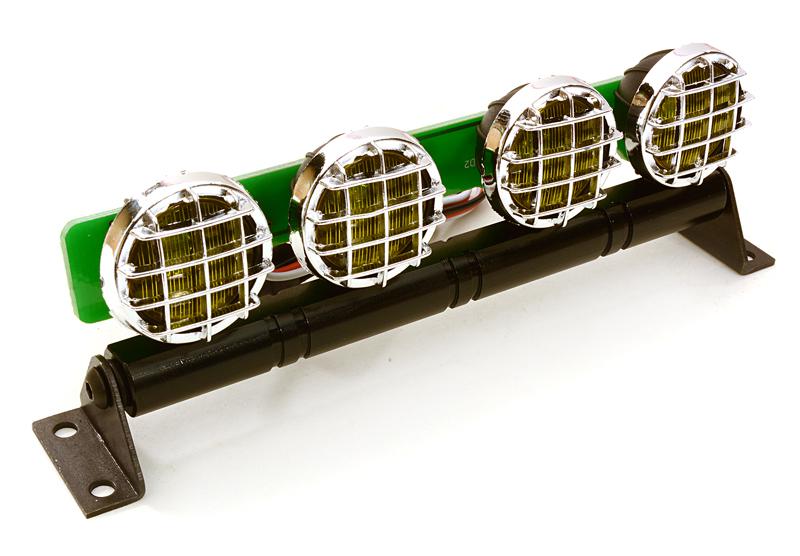 C26915YELLOW Realistic Roof Top SMD LED Light Bar 119x20x41mm for 1/10 Scale Crawler - Image 1