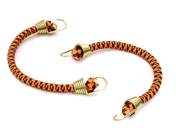 C26930GOLDORANGE 1/10 Model Scale 4x100mm Bungee Elastic Cord Strap w/ Hooks for Off-Road Crawler - Image 1