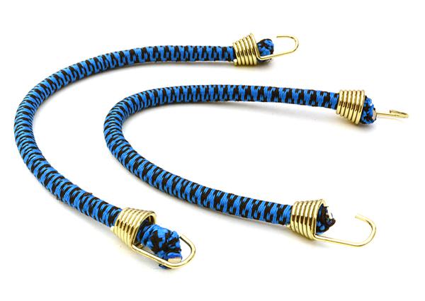 C26931GOLDBLUE 1/10 Model Scale 4x150mm Bungee Elastic Cord Strap w/ Hooks for Off-Road Crawler - Image 1
