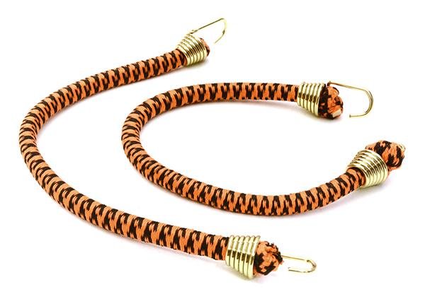 C26931GOLDORANGE 1/10 Model Scale 4x150mm Bungee Elastic Cord Strap w/ Hooks for Off-Road Crawler - Image 1
