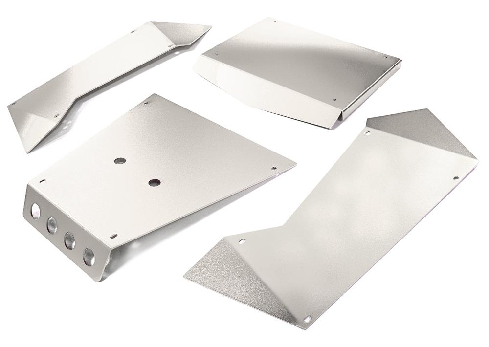 C27004SILVER Aluminum Alloy Panel Kit for Axial 1/8 Yeti XL Rock Racer Buggy - Image 1