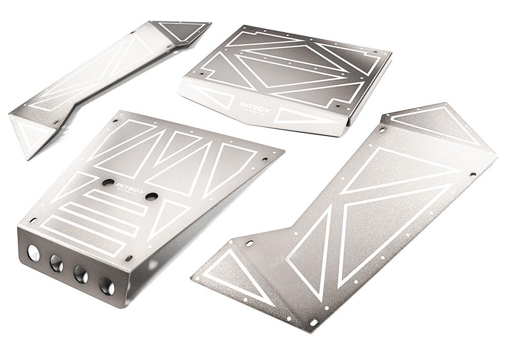 C27006SILVER Aluminum Alloy Panel Kit for Axial 1/8 Yeti XL Rock Racer Buggy - Image 1