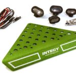 Roof Top Alloy Armor Protection Plate w/ Lights for 1/10 Scale Crawler (W=148mm)