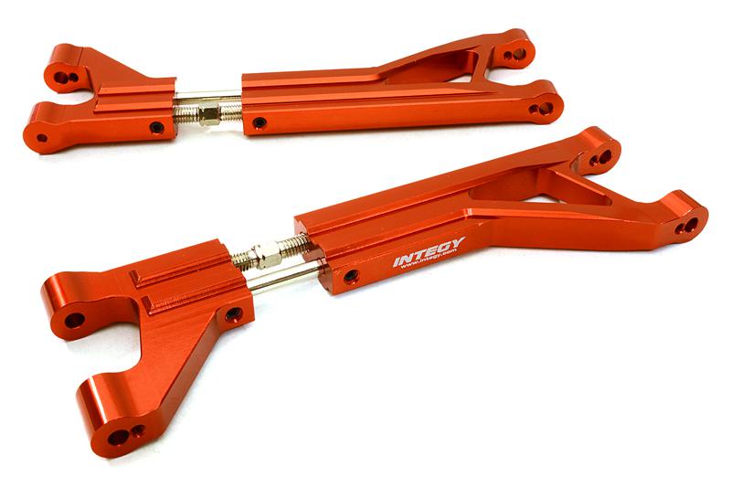 C27093RED Billet Machined Adjustable Upper Suspension Arms (2) for Traxxas X-Maxx 4X4 7729 - Image 1