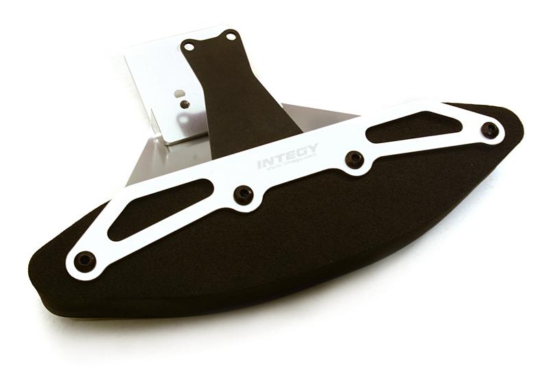 C27103SILVER Alloy Front Bumper w/ Foam for Traxxas 1/10 Stampede 4X4 - Image 1