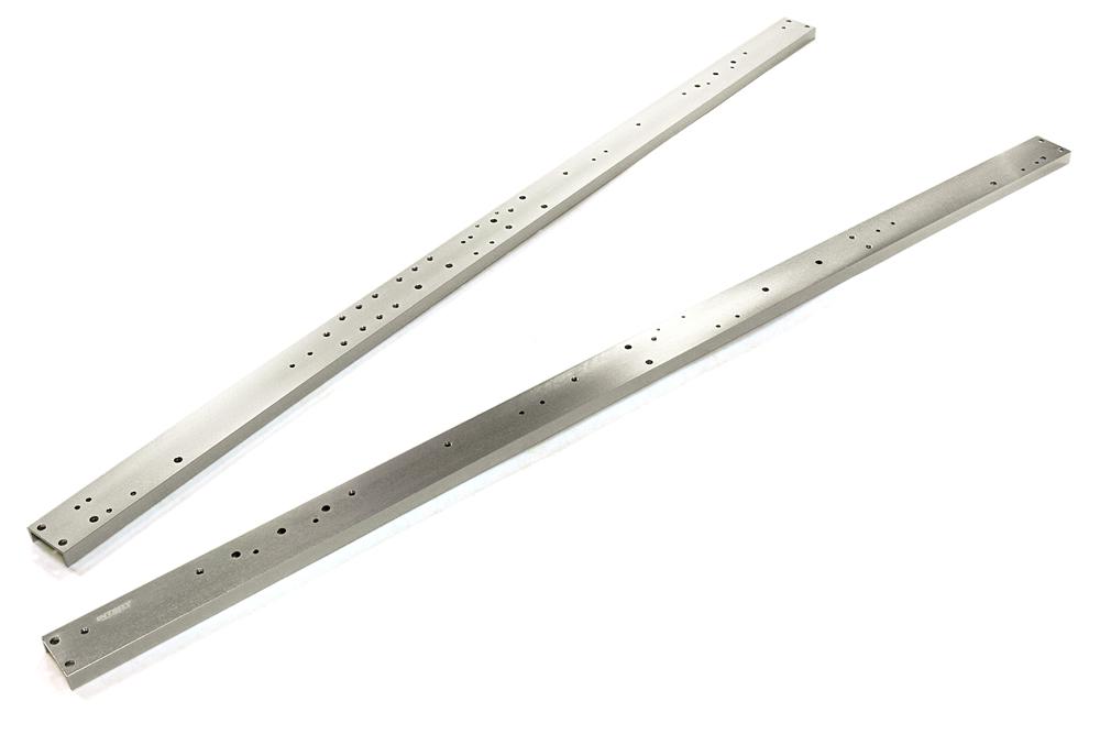 C27118SILVER Ladder Frame Main Chassis Rail Set L=525mm for Custom 1/14 Semi-Tractor Truck - Image 1