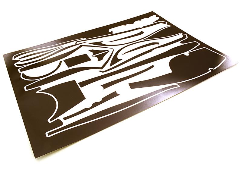 C27265GREY Scratch Resistance Sticker Set Decal for Traxxas 6507R TQi 2.4GHz 4CH Controller - Image 1