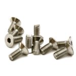 Steel 4 x 10mm Countersunk Hex Screw (10) RC Hardware