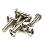 Steel 4 x 16mm Button Head Hex Screw (10) RC Hardware