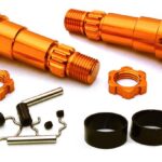 Billet Machined +6mm Ext. Stub Axles for C27070, C27071 & C27072