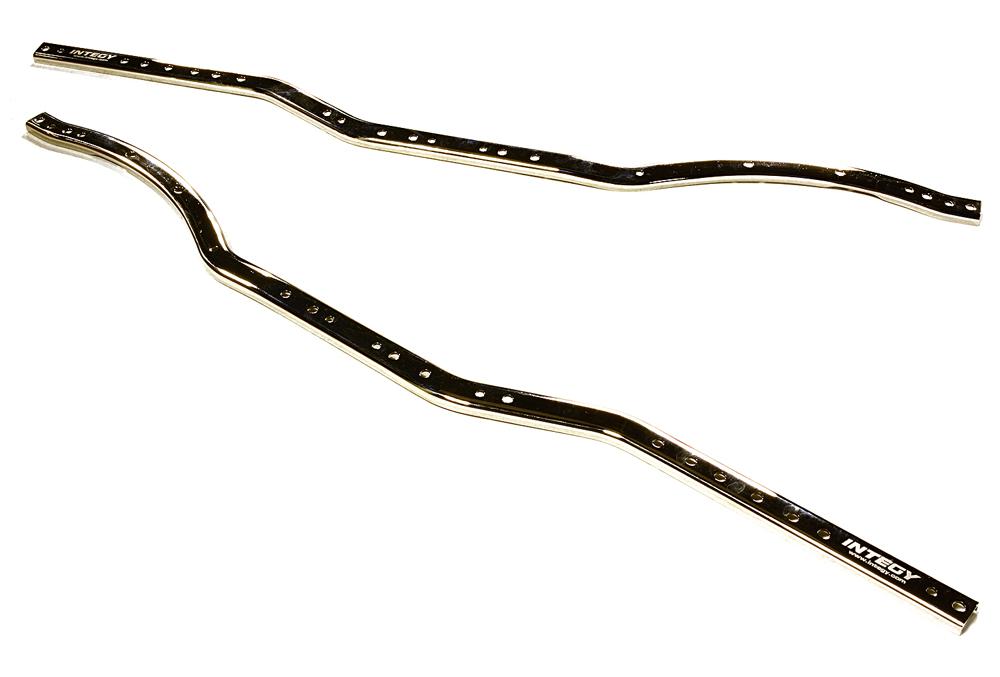 C27653CHROME HD Metal Replacement Chassis Rail Set (2) for Axial 1/10 SCX10 II Rock Crawler - Image 1