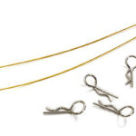 Secured Body Clip (4) with 160mm Retainer Link for 1/10 Stampede & Rustler
