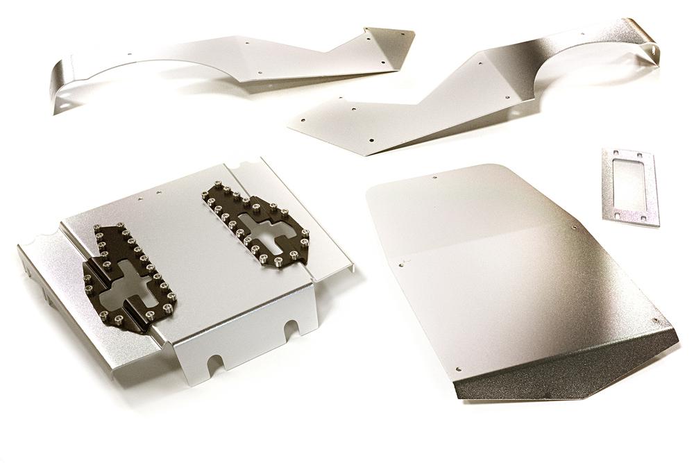 C27672SILVER Aluminum Alloy Body Panel Kit for Axial 1/10 Wraith 2.2 Rock Racer - Image 1
