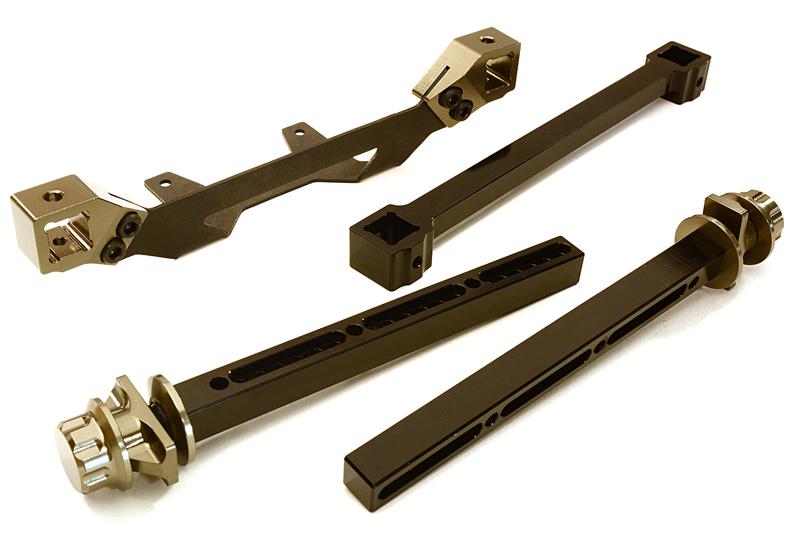 C27861GREY Extended Rear Body Mount & Post Set for Traxxas Stampede 2WD 3614 - Image 1