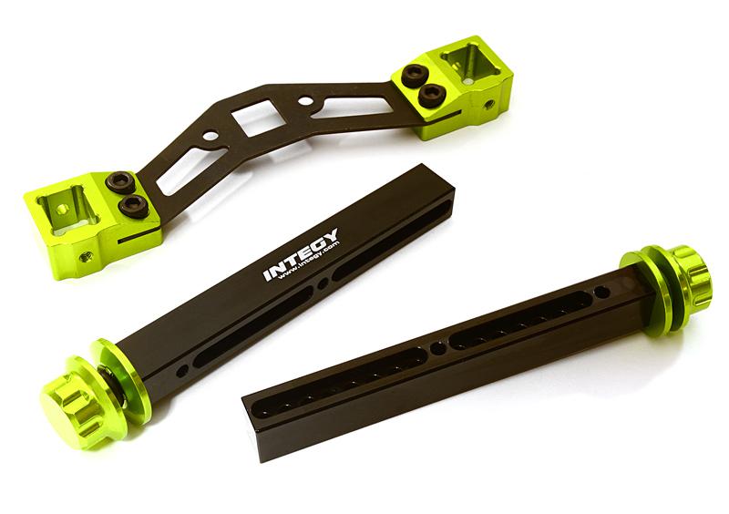 C27964GREEN Adjustable Rear Body Mount & Post Set for Traxxas 1/10 E-Maxx Brushless 4914R - Image 1