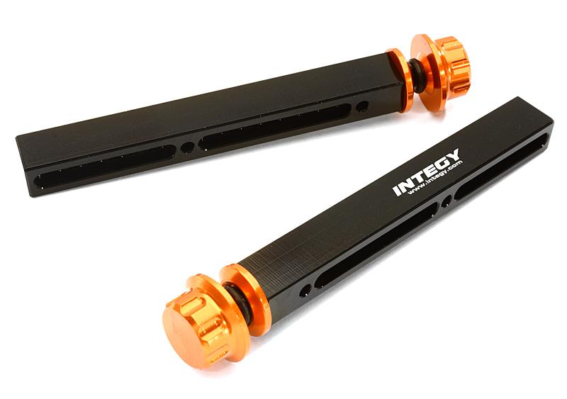 C27965ORANGE Adjustable Front Body Post Set for Traxxas 1/10 Scale Summit - Image 1