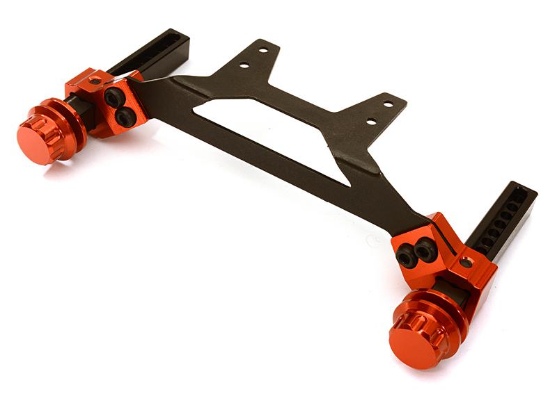 C27980RED Extended Rear Body Mount & Post Set for Traxxas 1/10 Slash 2WD 1914R - Image 1