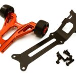 Red Billet Machined Wheelie Bar Upgrade Kit for Traxxas X-Maxx 4X4