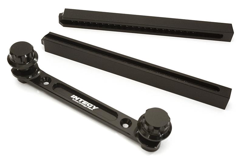 C27999BLACK Adjustable Rear Body Mount & Post Set for Traxxas TRX-4 Scale & Trail Crawler - Image 1