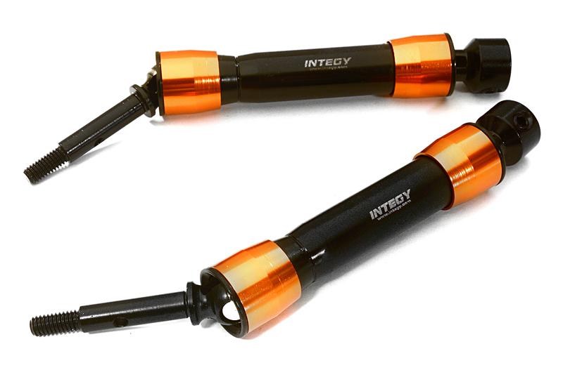 C28034ORANGE Carbon Steel Rear Universal Shaft (2) for Traxxas 1/10 Slash & Stampede 4X4 - Image 1