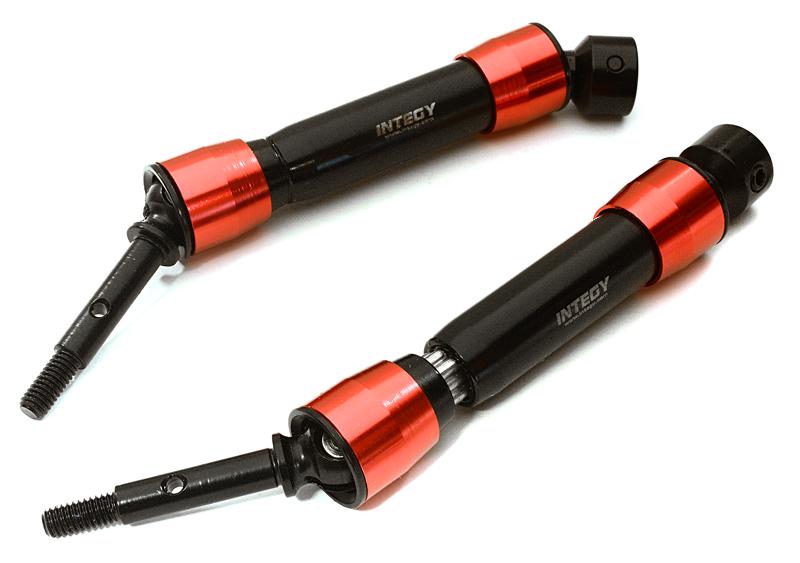 C28034RED Carbon Steel Rear Universal Shaft (2) for Traxxas 1/10 Slash & Stampede 4X4 - Image 1