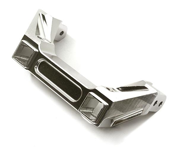 C28084SILVER Billet Machined Alloy Rear Bumper Mount for Traxxas TRX-4 Scale & Trail Crawler - Image 1