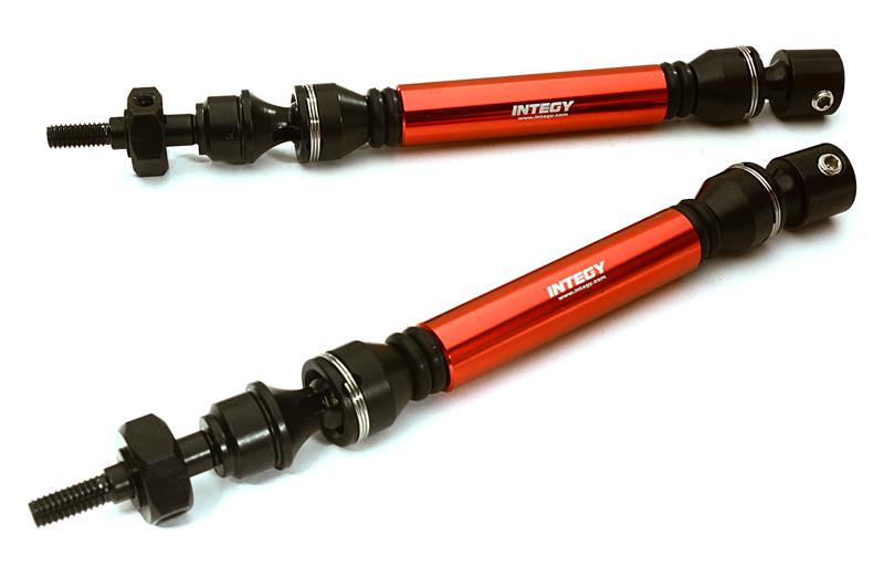 C28209RED HD Steel Front Universal Drive Shaft (2) for Traxxas 1/10 Slash & Stampede 4X4 - Image 1
