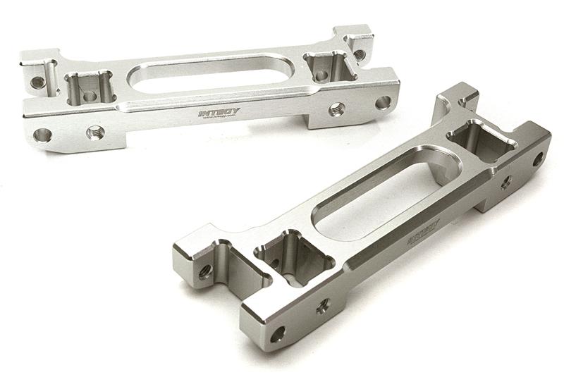 C28213SILVER Billet Machined Alloy Body Mounts (2) for Traxxas TRX-4 Scale & Trail Crawler - Image 1