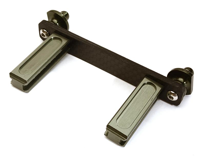 C28233GUN Adjustable Front Body Mount & Post Set for Traxxas TRX-4 Scale & Trail Crawler - Image 1