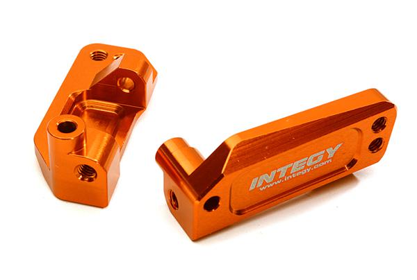 C28324ORANGE Billet Machined Caster Blocks for 1/10 Rustler 2WD, Stampede 2WD, Slash 2WD 3632 - Image 1