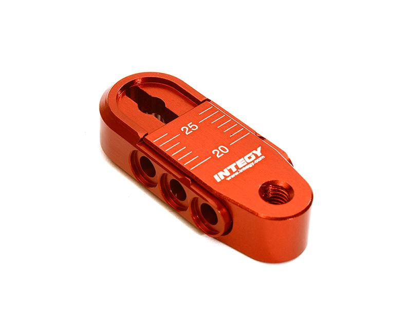 C28402RED Alloy Adjustable length Steering Servo Horn 25T for Traxxas TRX-4 (r=20-25mm) - Image 1