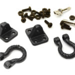Realistic Alloy Bow Shackles w/ Mounting Brackets for 1/10 Off-Road & Crawler