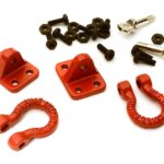 Realistic Alloy Bow Shackles w/ Mounting Brackets for 1/10 Off-Road & Crawler