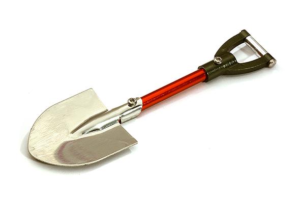 C28572GUNRED Realistic Scale Model Billet Machined D-Handle Utility Shovel 1/10 Size - Image 1