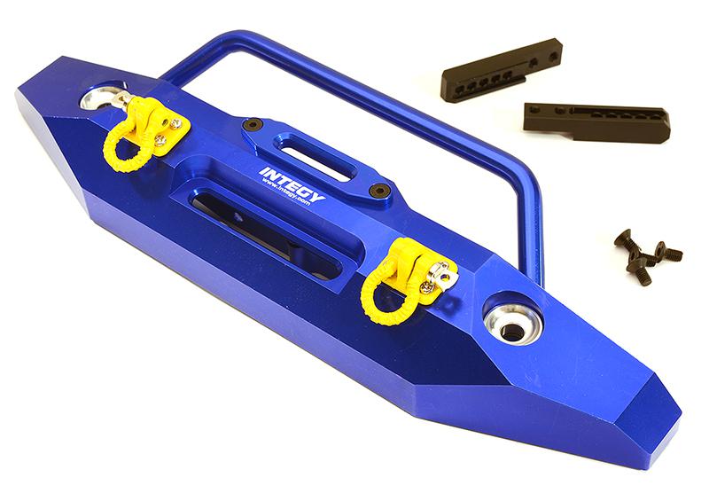C28578BLUE Realistic Front Alloy Bumper for Traxxas TRX-4 w/ 43mm Mount - Image 1
