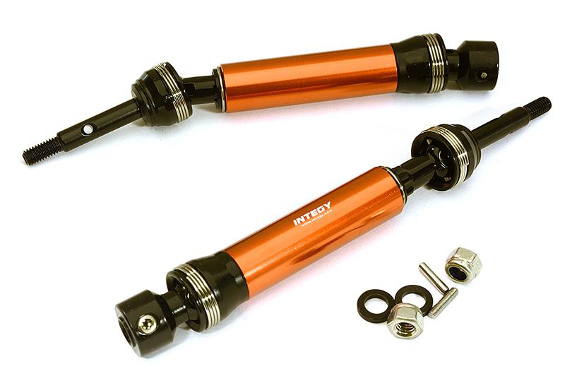 C28583ORANGE XHDv2 Steel Rear Universal Drive Shafts for 1/10 Slash 4X4 & Stampede 4X4 6852X - Image 1