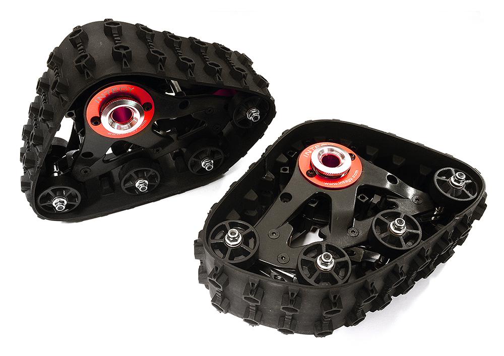 C28591RED T3 Snowmobile & Sandmobile Front Conversion for Axial Wraith 2.2 Rock Racer - Image 1
