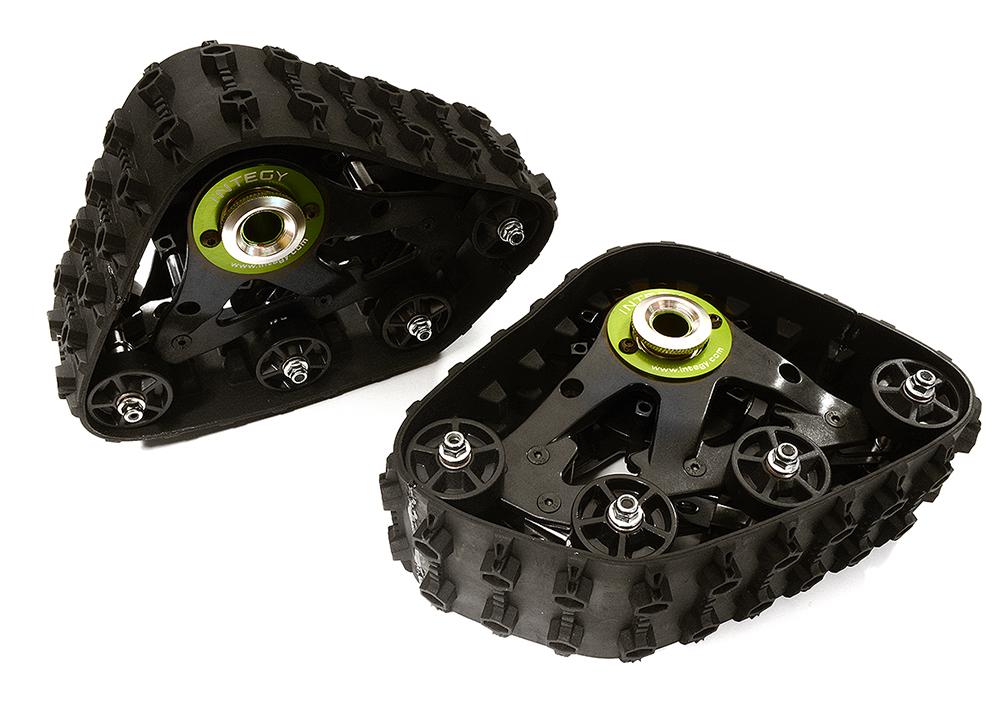 C28592GREEN T3 Snowmobile & Sandmobile Rear Conversion for Axial Wraith 2.2 Rock Racer - Image 1