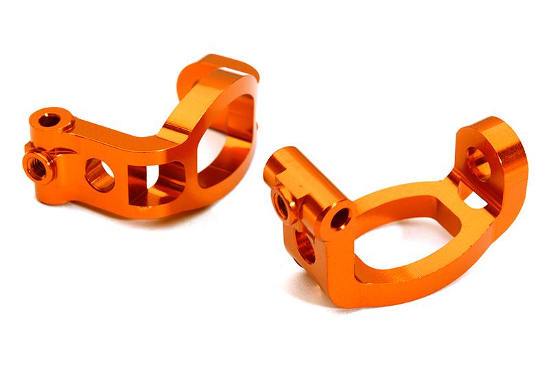 C28614ORANGE Billet Machined Caster Blocks for Tamiya 1/10 TA07 PRO - Image 1