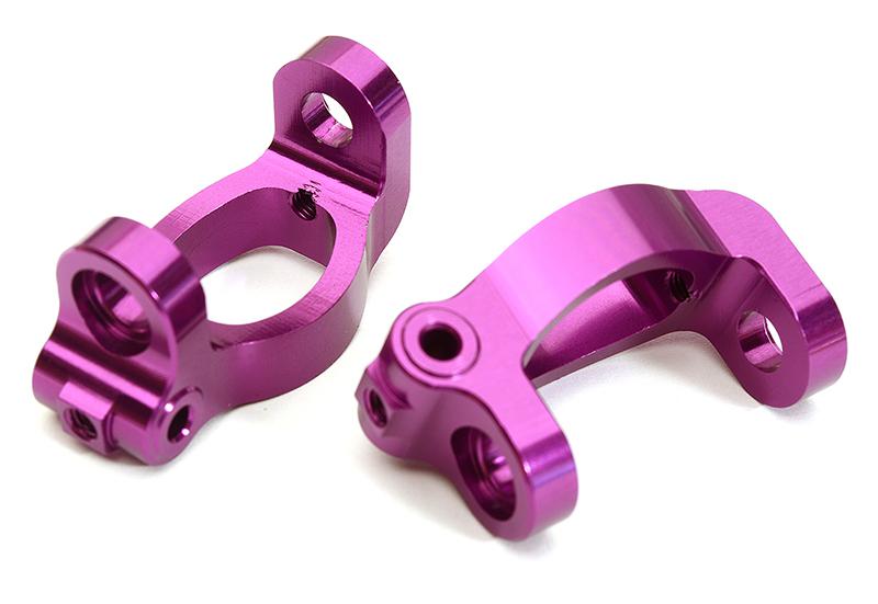 C28636PURPLE Billet Machined Alloy Caster Blocks for Tamiya 1/10 M-07 - Image 1