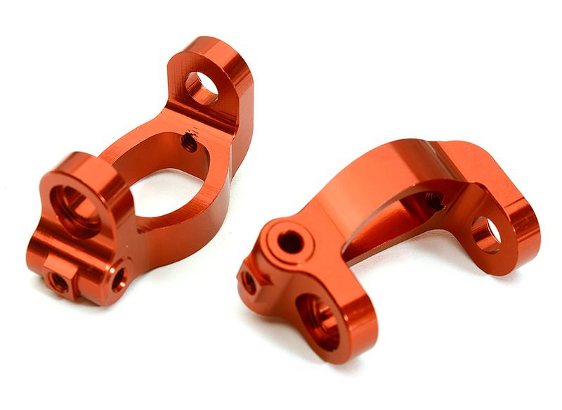 C28636RED Billet Machined Alloy Caster Blocks for Tamiya 1/10 M-07 - Image 1