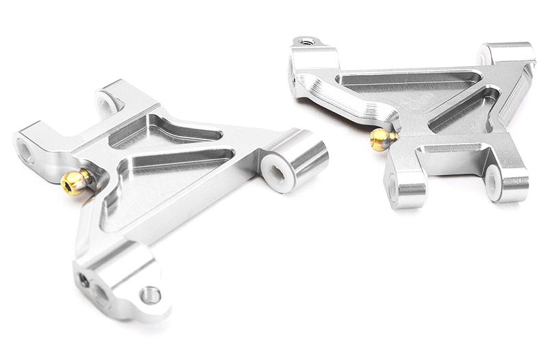 C28637SILVER Billet Machined Alloy Front Suspension Arms for Tamiya 1/10 M-07 - Image 1