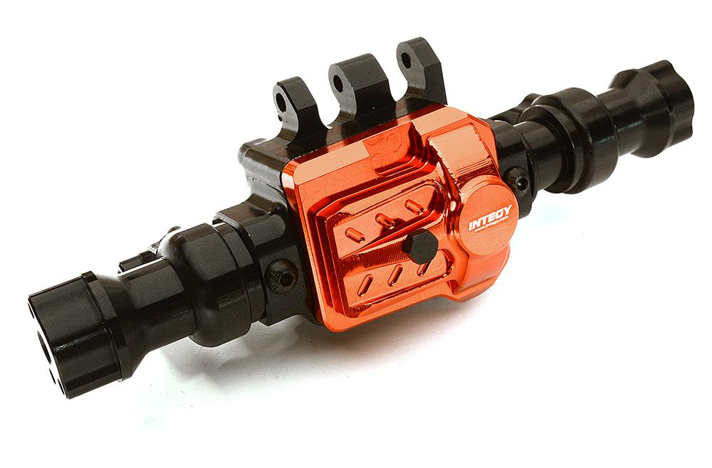 C28707BLACK Black Billet Machined Rear Axle Housing for Traxxas TRX-4 Scale & Trail Crawler - Image 1