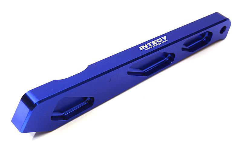 C28722BLUE Billet Short Rear Chassis Brace for Arrma 1/8 Notorious, Outcast 6S BLX AR320446 - Image 1