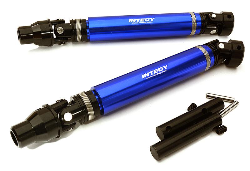 C28727BLUE Billet Machined Alloy Universal Drive Shafts for Traxxas 1/10 E-Revo 2.0 8650 - Image 1
